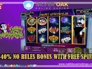 Silver Oak casino no rules bonus Count Cashtacular