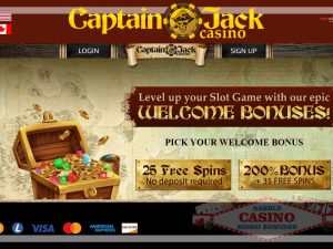 Captain Jack casino welcome bonus 2024