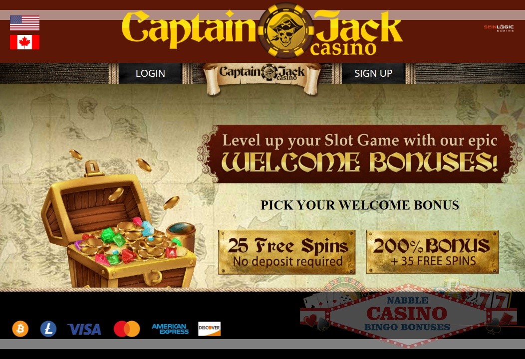 Captain Jack casino welcome bonus 2024