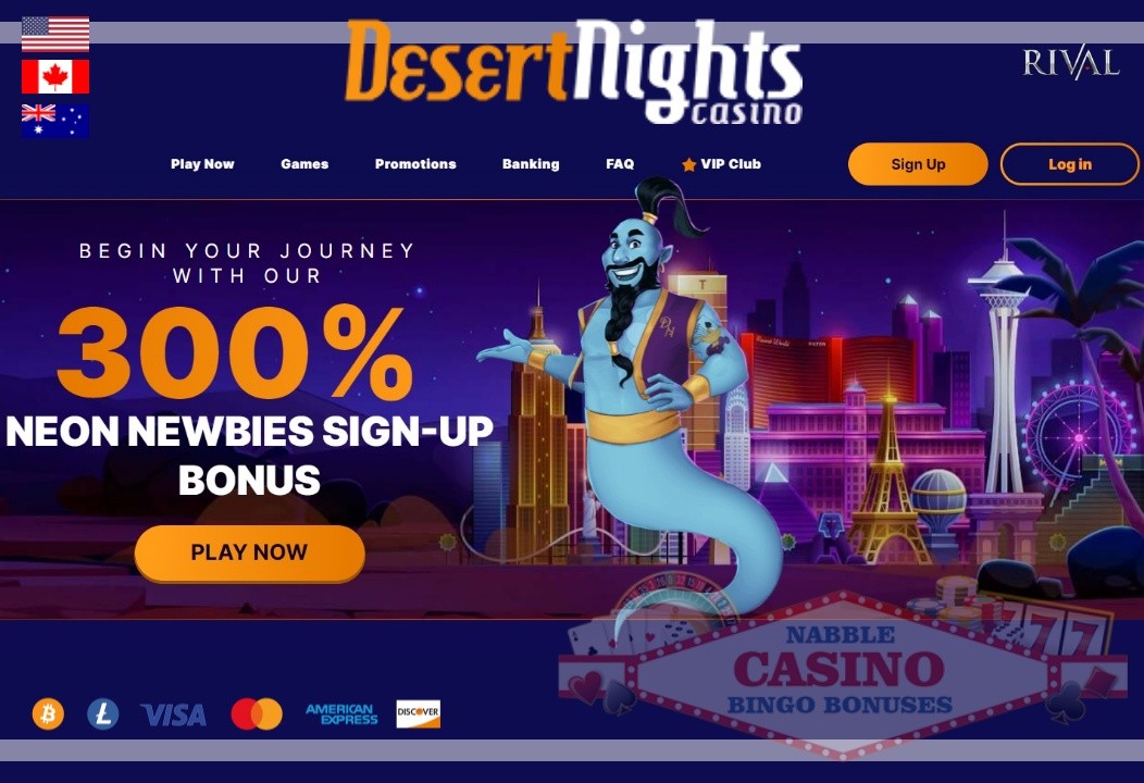 Desert Nights casino bonuses