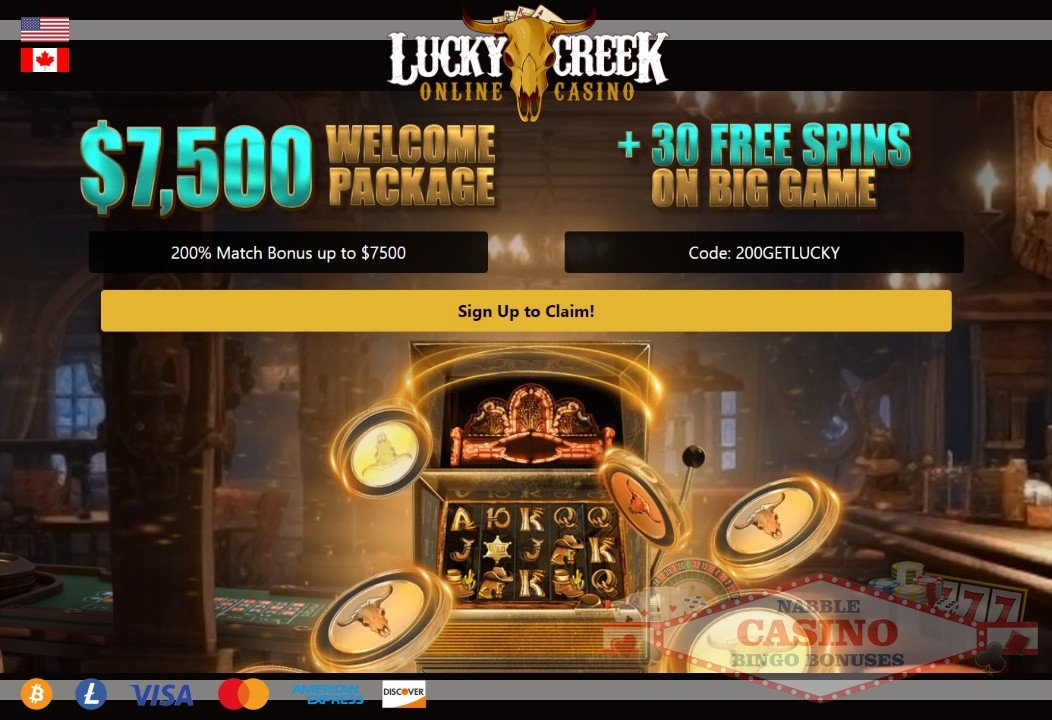 Lucky Creek casino bonus codes 2024