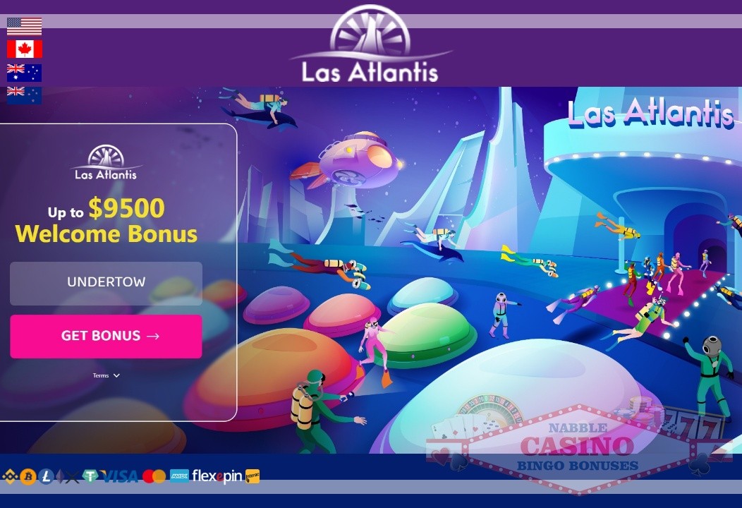 Las Atlantis casino bonus codes 2024