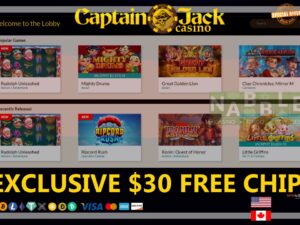 Captain Jack casino no deposit bonus new