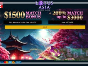 Lotus Asia casino bonus codes 2024