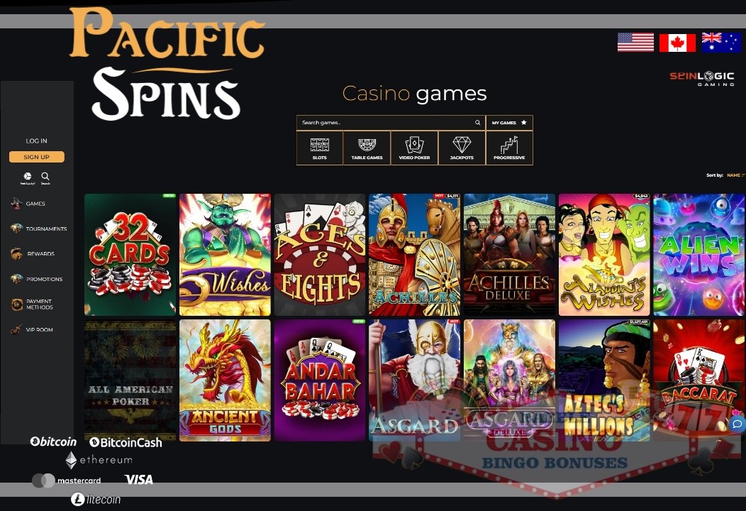 Pacific Spins casino review