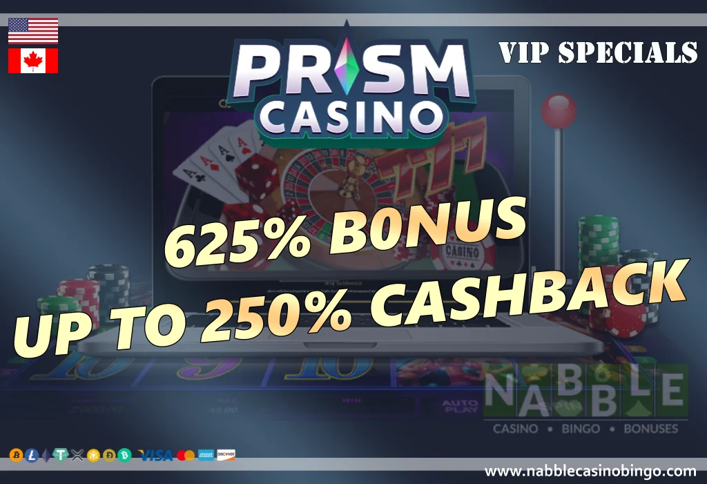 Prism casino VIP specials
