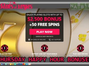 Slots of Vegas casino Thursday happy hour bonus codes 2024
