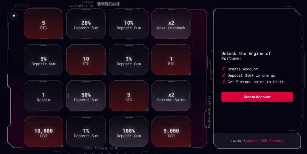 Engine of Fortune promo at Ybets casino