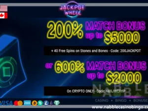 Jackpot Wheel casino bonus codes