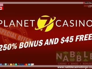 Planet7 casino 250 deposit bonus pack