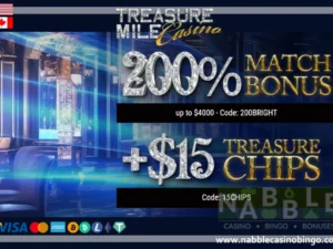 Treasure Mile casino bonus codes