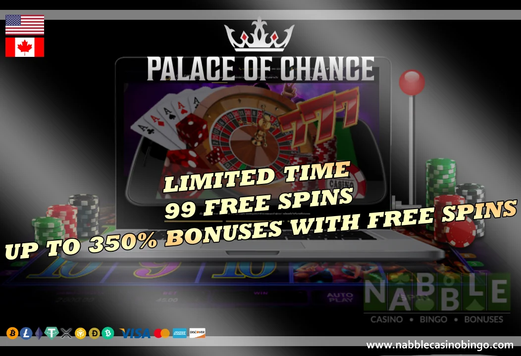 Palace of Chance casino special deposit bonus Limited time