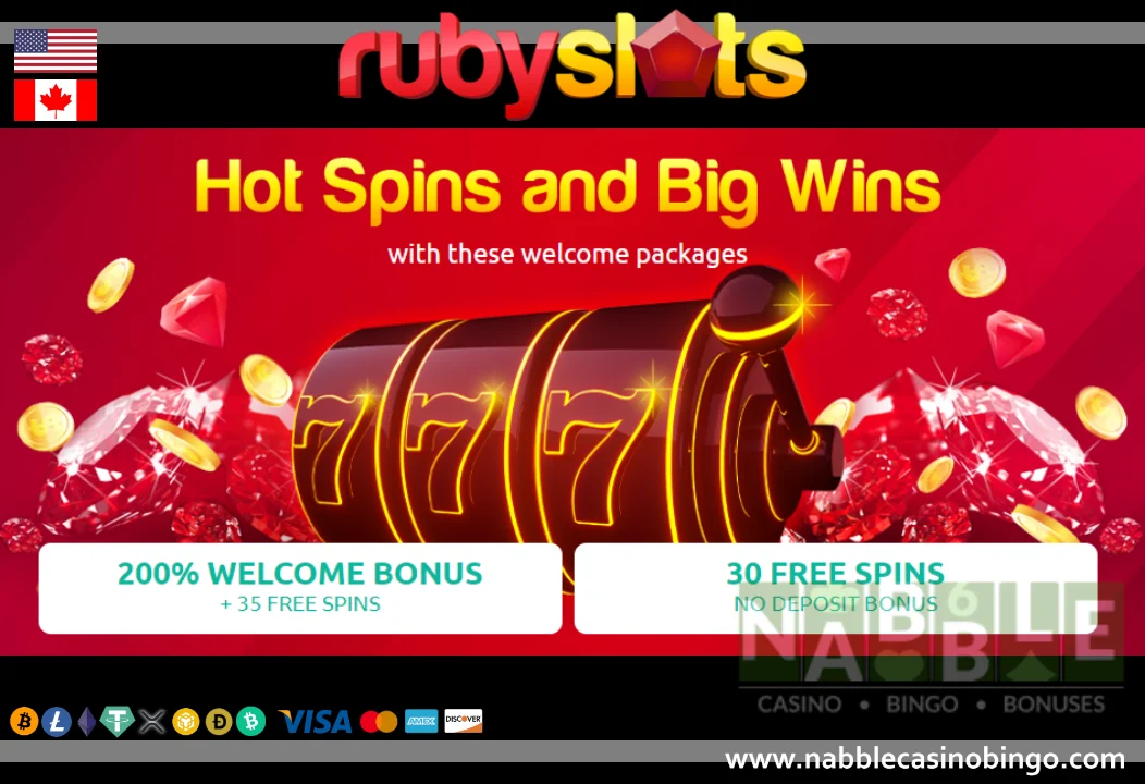 Ruby Slots casino welcome bonus