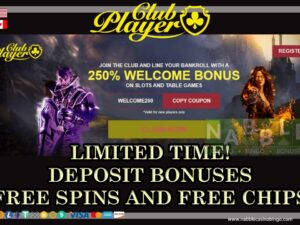 Club Player casino bonus codes