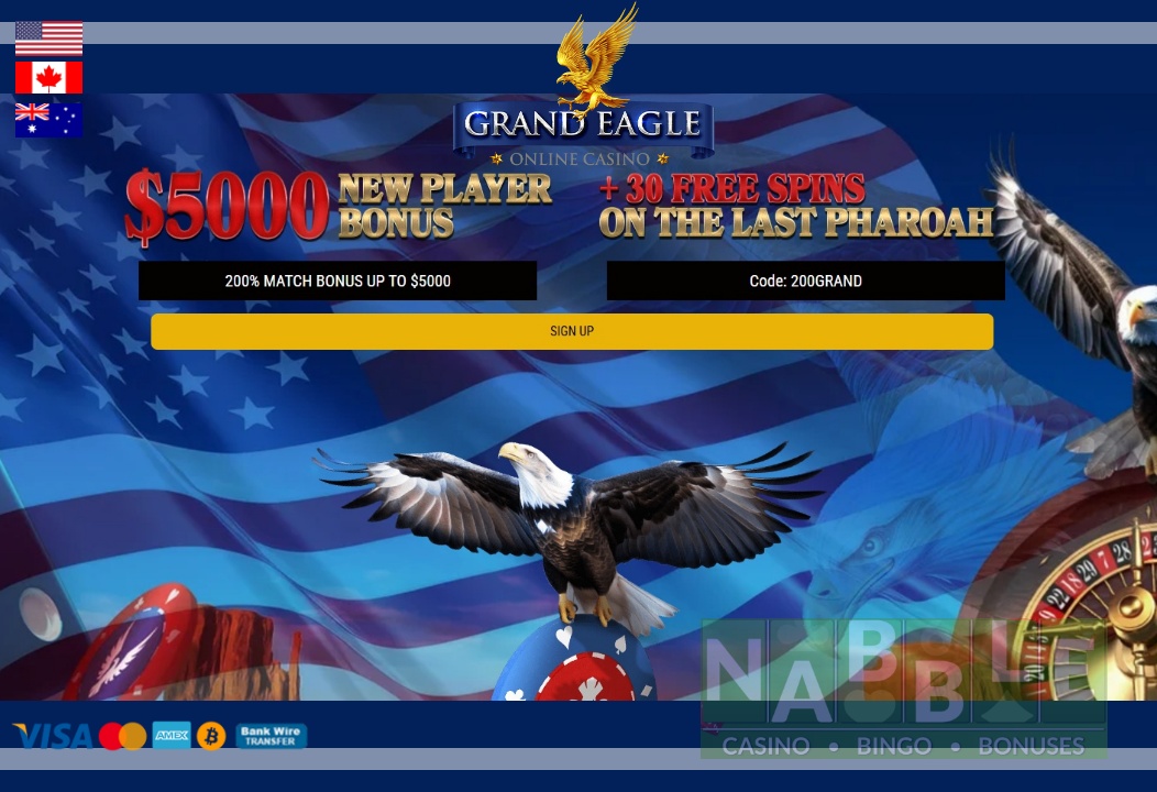 Grand Eagle casino bonus codes new