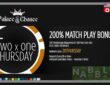 Palace of Chance casino Thursday bonus n