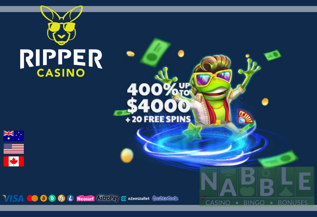 Ripper Casino bonus codes n
