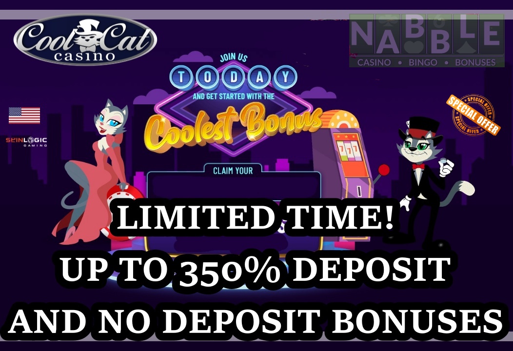 Cool Cat casino one time bonus offers 2024