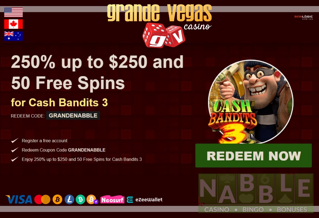 Grande Vegas casino daily bonus codes new