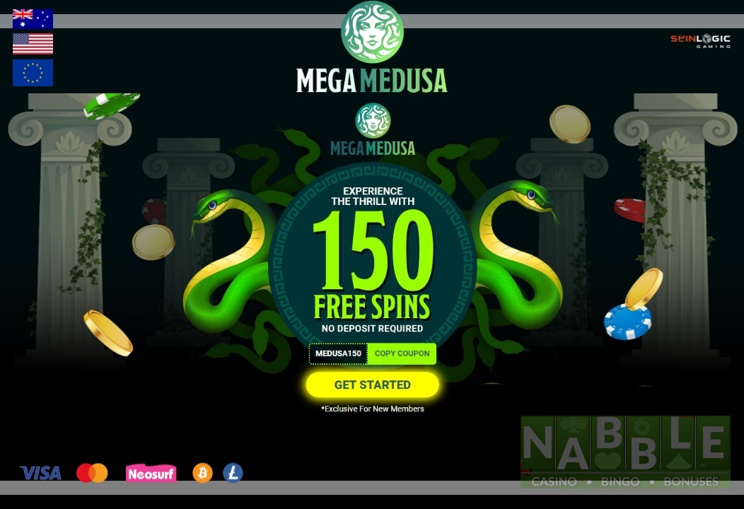 Mega Medusa casino bonus codes 2024