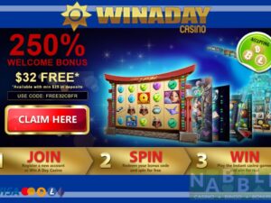 Winaday casino bonuses