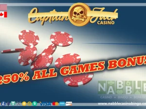 Captain Jack casino all games bonus