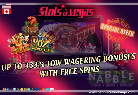 Slots of Vegas casino one time bonuses