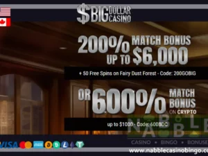 Big Dollar casino bonus codes