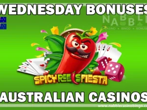 Australian casinos Wednesday bonus offers Spicy Reels Fiesta