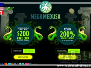 Mega Medusa casino bonus codes and promotions