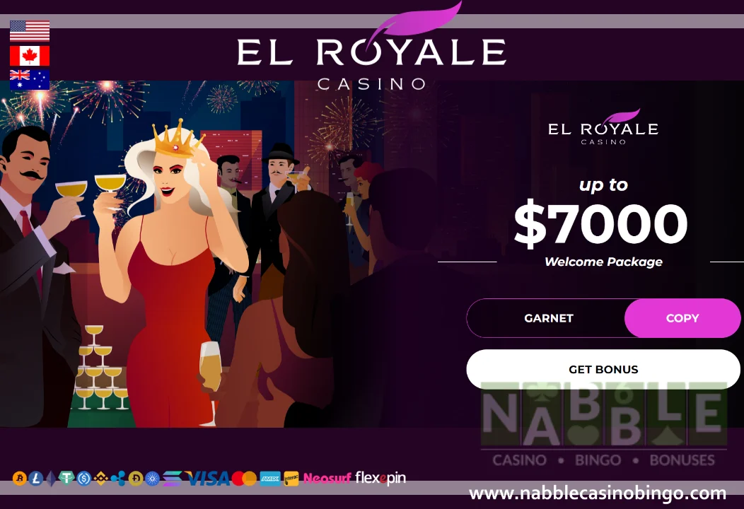 El Royale casino bonus codes