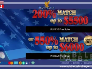 Grand Eagle casino bonus codes n