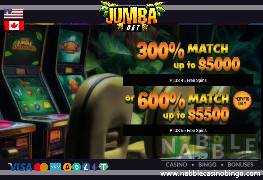 Jumba Bet casino bonus codes n