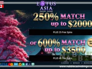 Lotus Asia bonus codes n