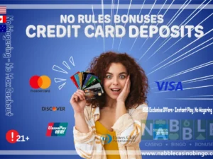 No rules bonus credit card casinos 2025