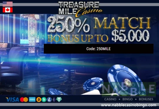 Treasure Mile casino bonus codes n