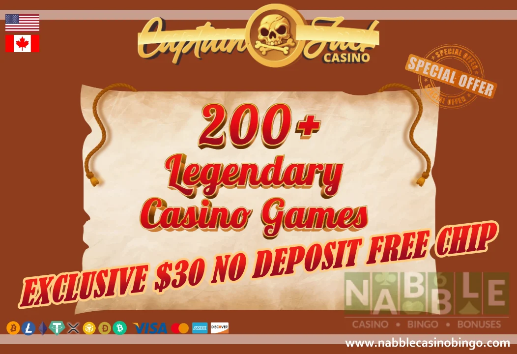 Captain Jack casino no deposit bonus