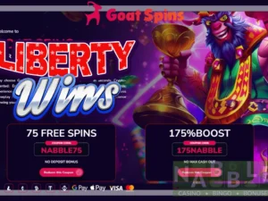 Goat Spins casino bonuses Liberty Wins slot