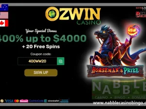 Ozwin casino bonus codes Horsemans Prize slot