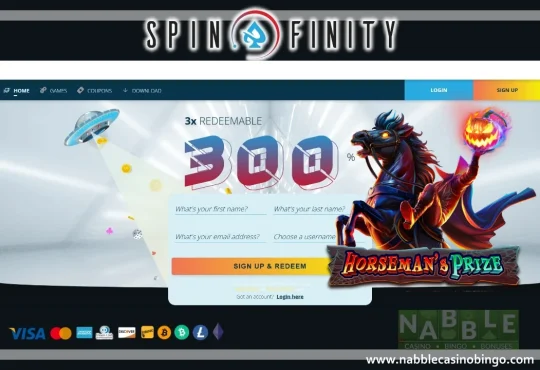 Spinfinity casino bonus codes Horsemans Prize slot