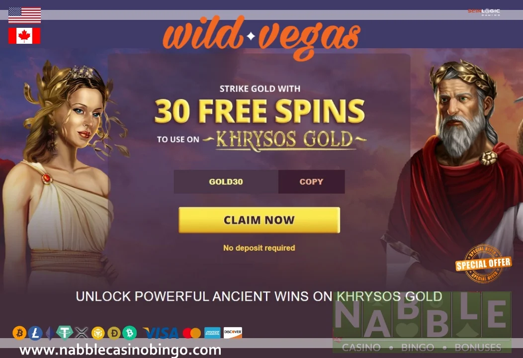 Wild Vegas casino no deposit bonus