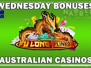 Australian casinos Wednesday bonus offers Fu Long Plinko