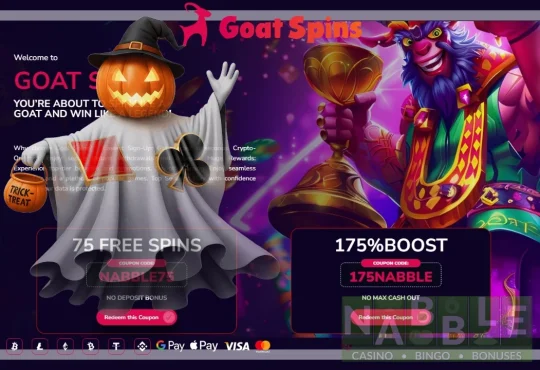 Goat Spins casino bonuses halloween