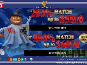 Grand Eagle casino bonus codes Halloween