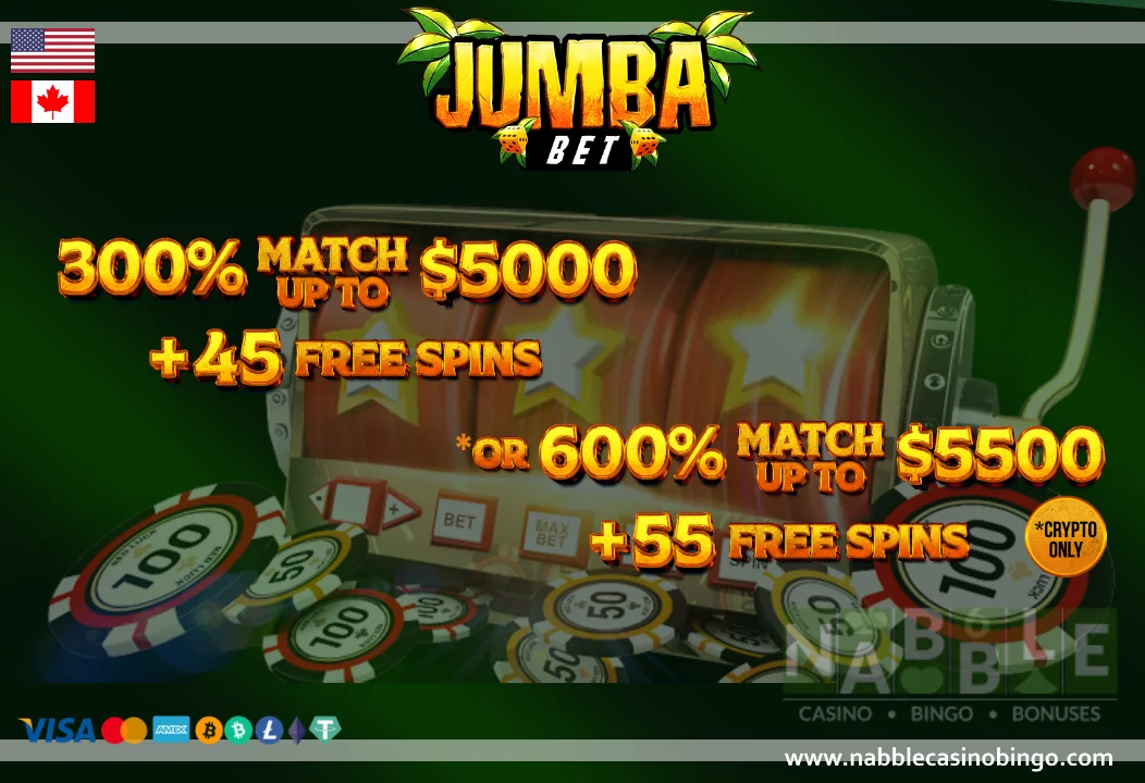 Jumba Bet casino bonus codes