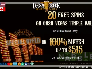 Lucky Creek casino bonus codes 01