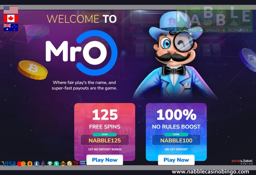 Mr. O casino bonus codes