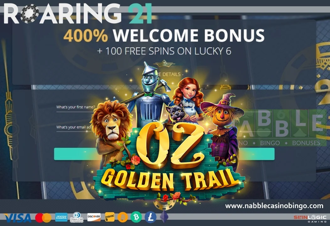 Roaring21 casino bonuses Oz Golden Trail