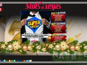 Slots of Vegas casino super tuesday Chridstmas