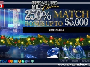 Treasure Mile casino bonus codes Christmas